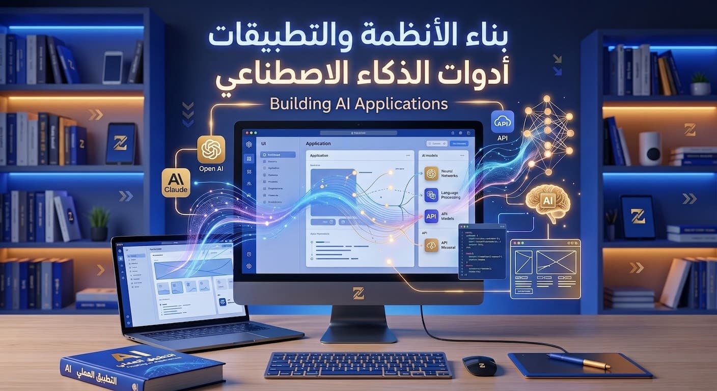غلاف دورة مدخل عملي للذكاء الاصطناعي في العمل — مساعد ذكي ومكتب عمل